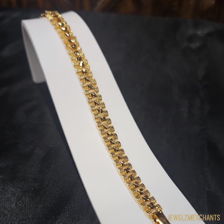 22K/Italy Gold Filled Bracelet -(stamped 22K/Italy)-Warranty Quality