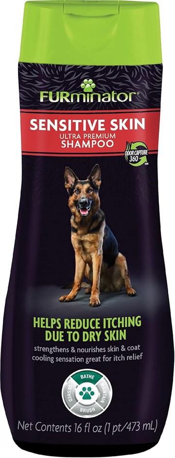 FURMINATOR Sensitive Skin Shampoo, Odour Capture 360, Paraben Free Formula.