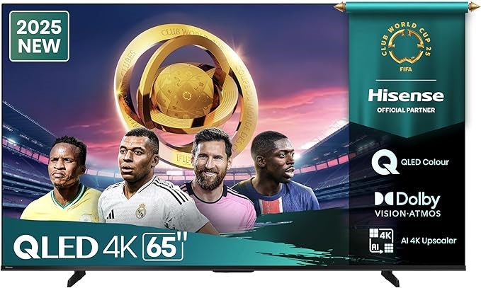 HISENSE 65Q6Q 3840 x 2160 4K QLED 65-Inch Smart TV. NB: Minor use.