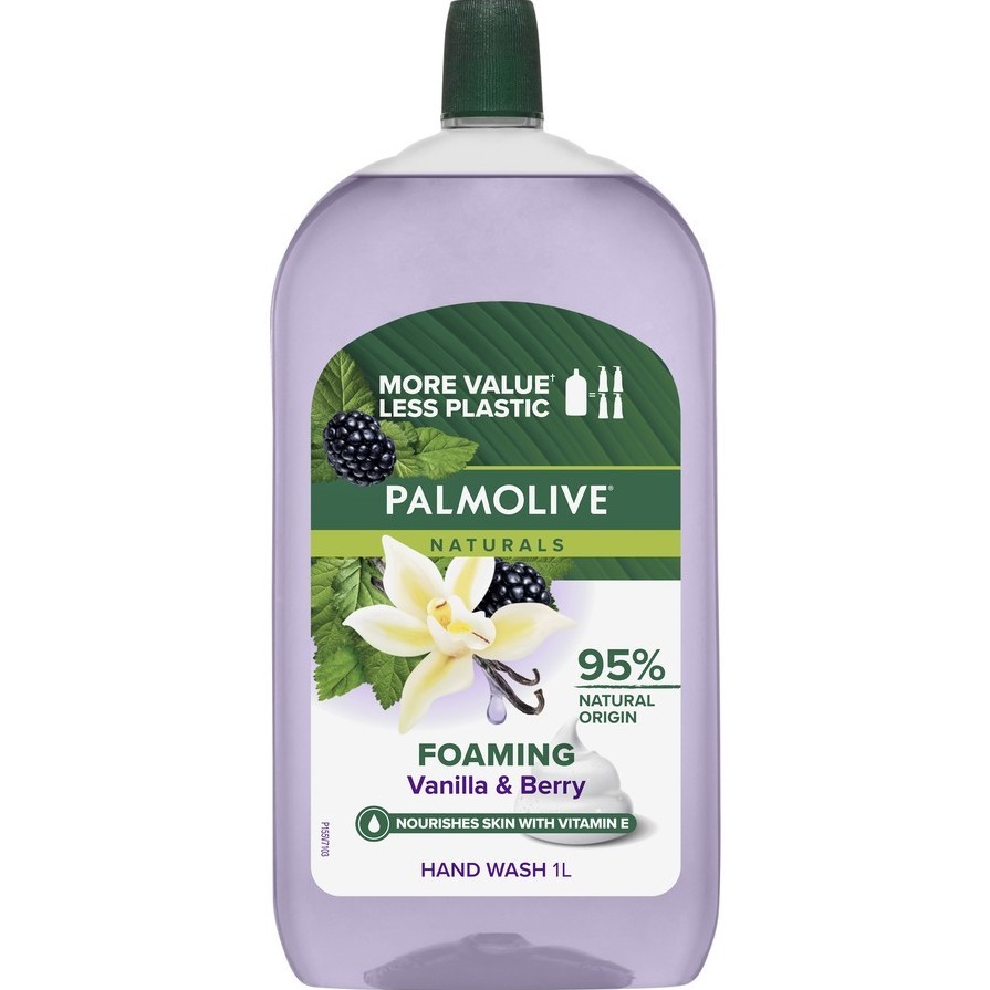 3 x PALMOLIVE Foaming Antibacterial Liquid Hand Wash Soap Refills, 1L, Vani