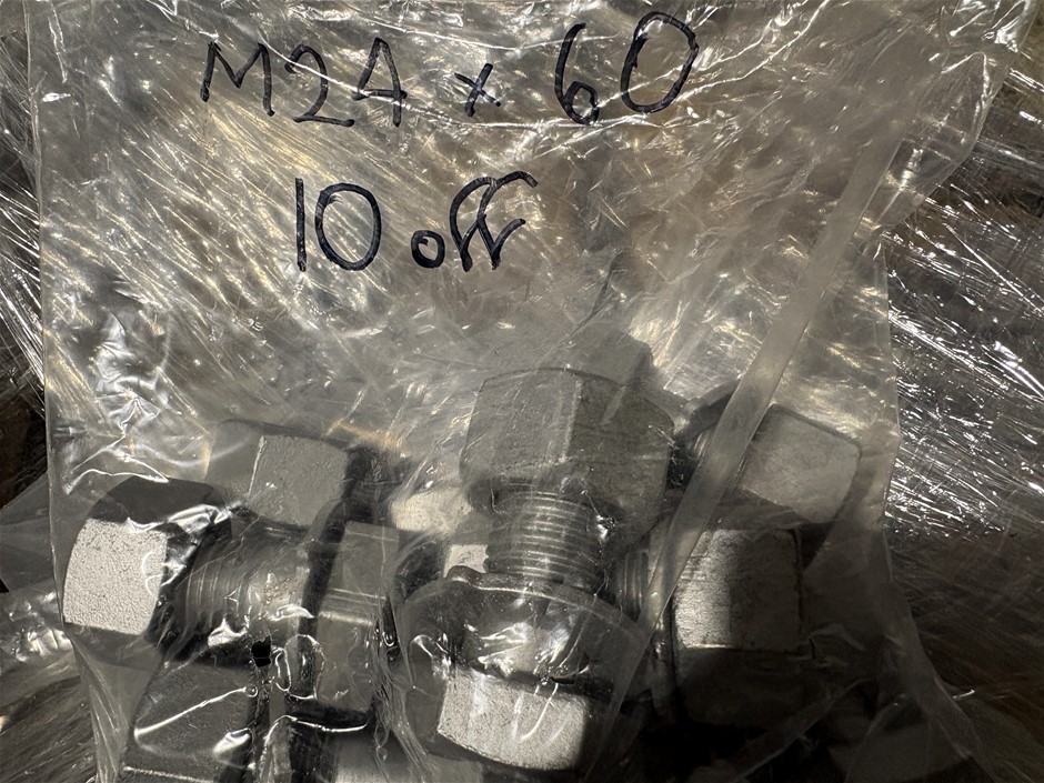 Pallet Comprising New Never Used Large Qty of M24 Structural Bolts & More
