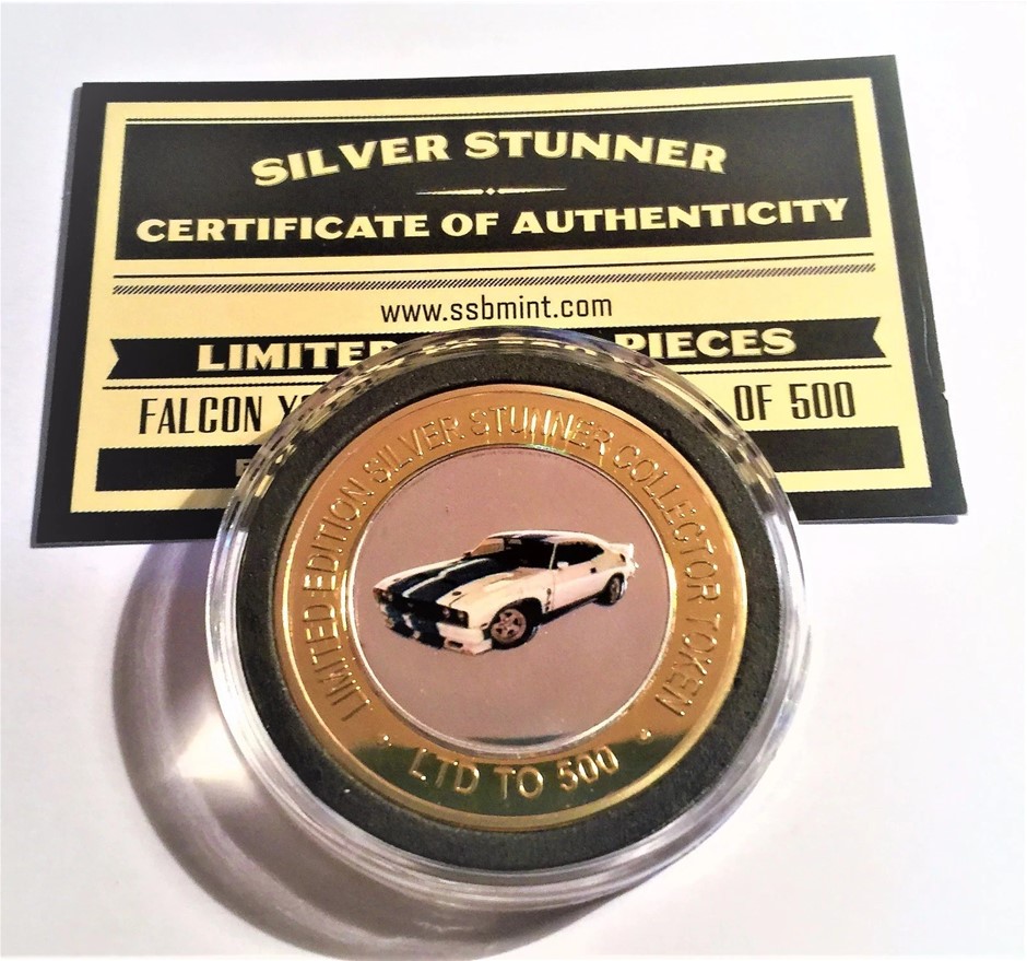 NEW XC Ford Cobra Colour Silver Stunner Coin with C.O.A. LTD