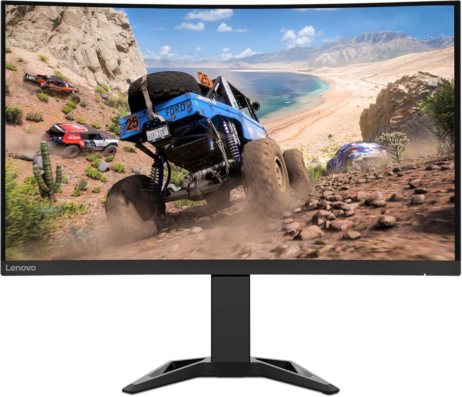 Lenovo G32QC-30 32-in QHD Curved Gaming Monitor, Antiglare, 165Hz, Tilt Hei