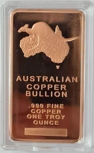 1oz Sydney Harbor Bridge Ingot 999 Pure Australian Copper Bullion ACB