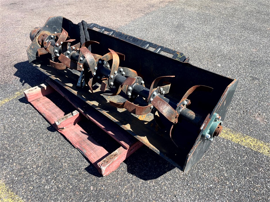 Skid Steer Rotary Tiller Attachment