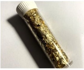 Vial full of Gold Leaf/Flake x 3