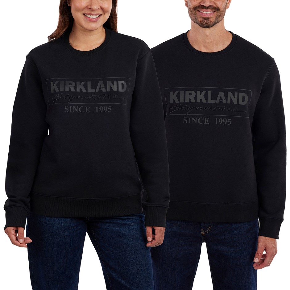 SIGNATURE Unisex Logo Fleece Crew, Size Men's XL / Women's 2XL, Black. Buy