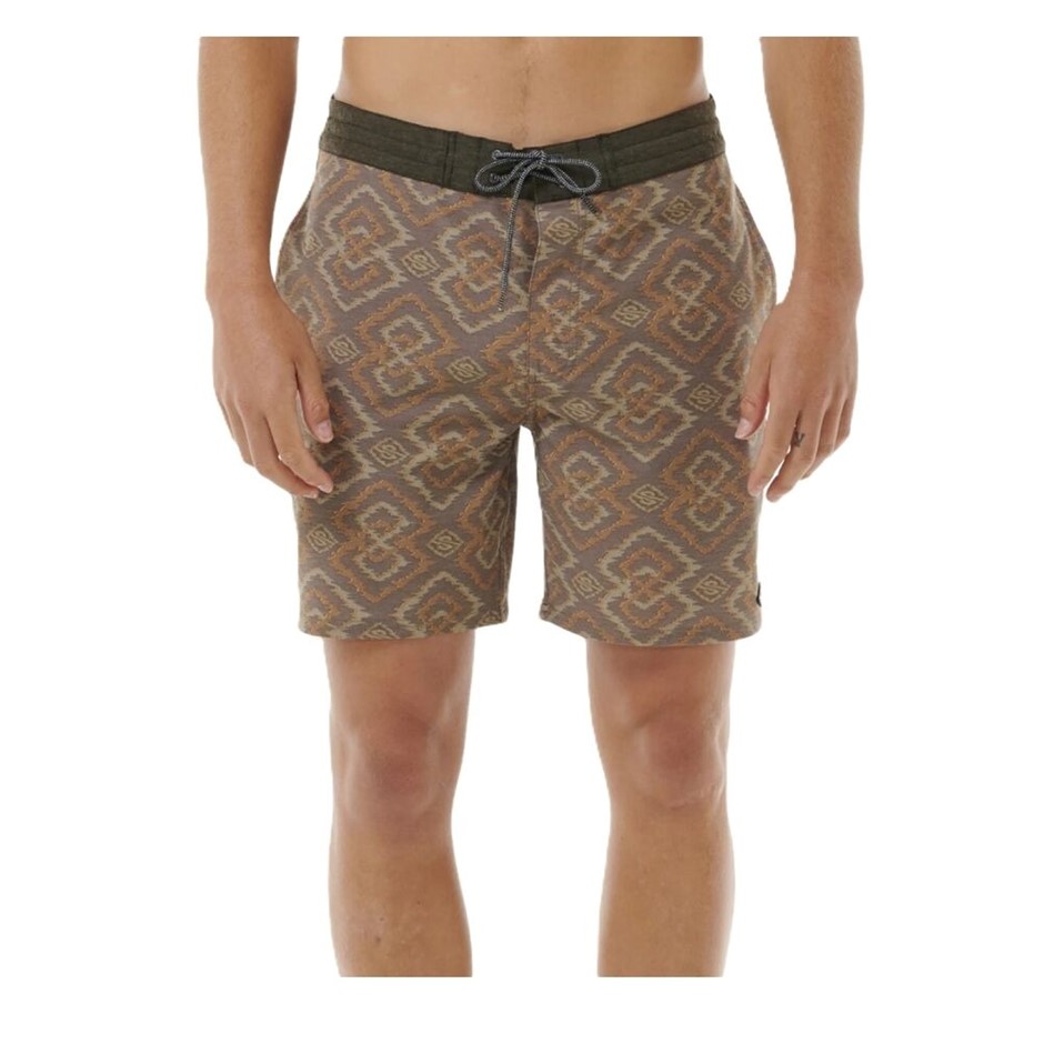 RIP CURL Men's Distorted Gem Layday Boardshorts, Size 30, Gold. RRP: 80. B