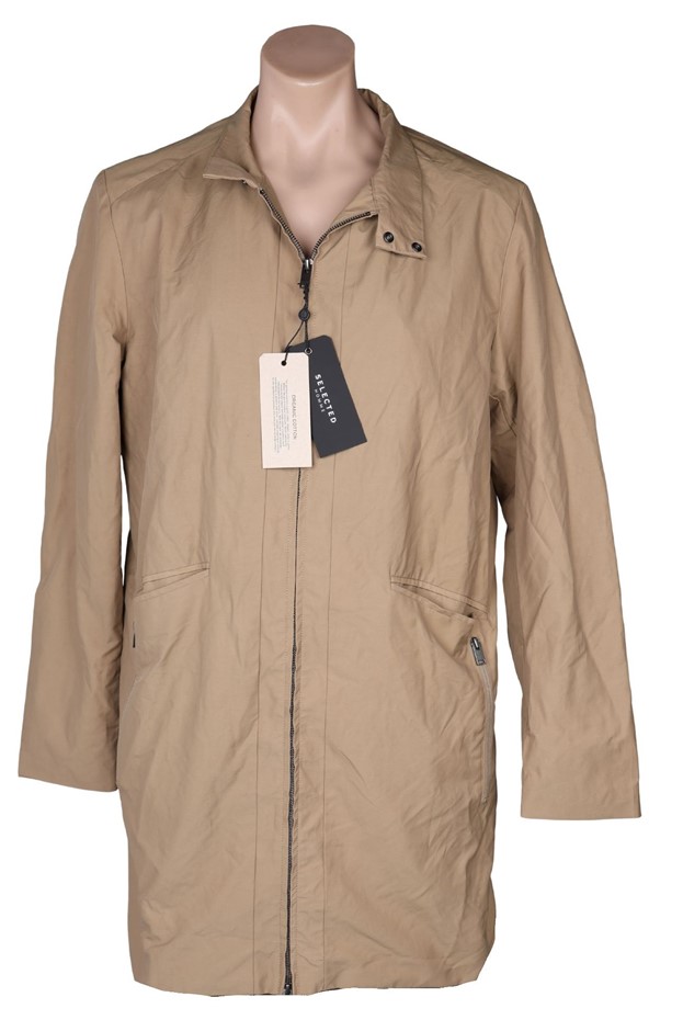 SELECTED HOMME Men's SLHLuke Coat, Size L, Sepia Tint. Buyers Note - Disco