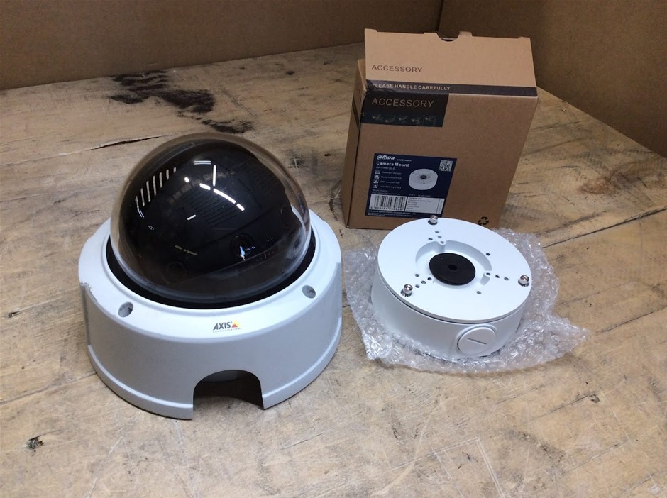 Axis Dome Network Camera With Dahua DH-PFA130-E Camera Mount