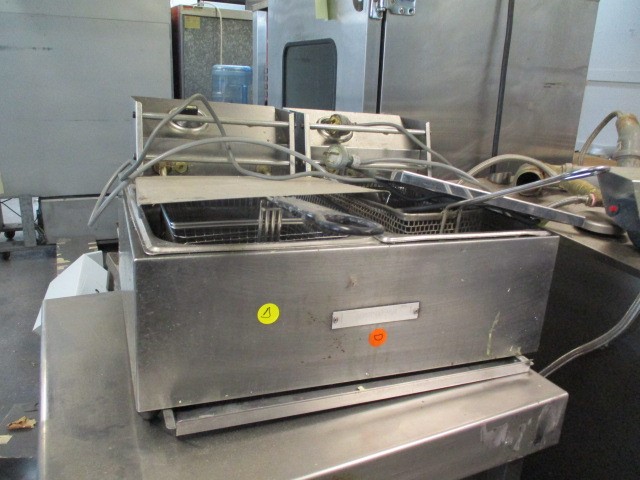 Roband Double Deep Fryer, Stainless Steel