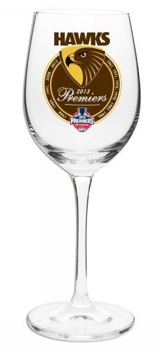Hawthorn Hawks 2013 Premiership Wine Gla