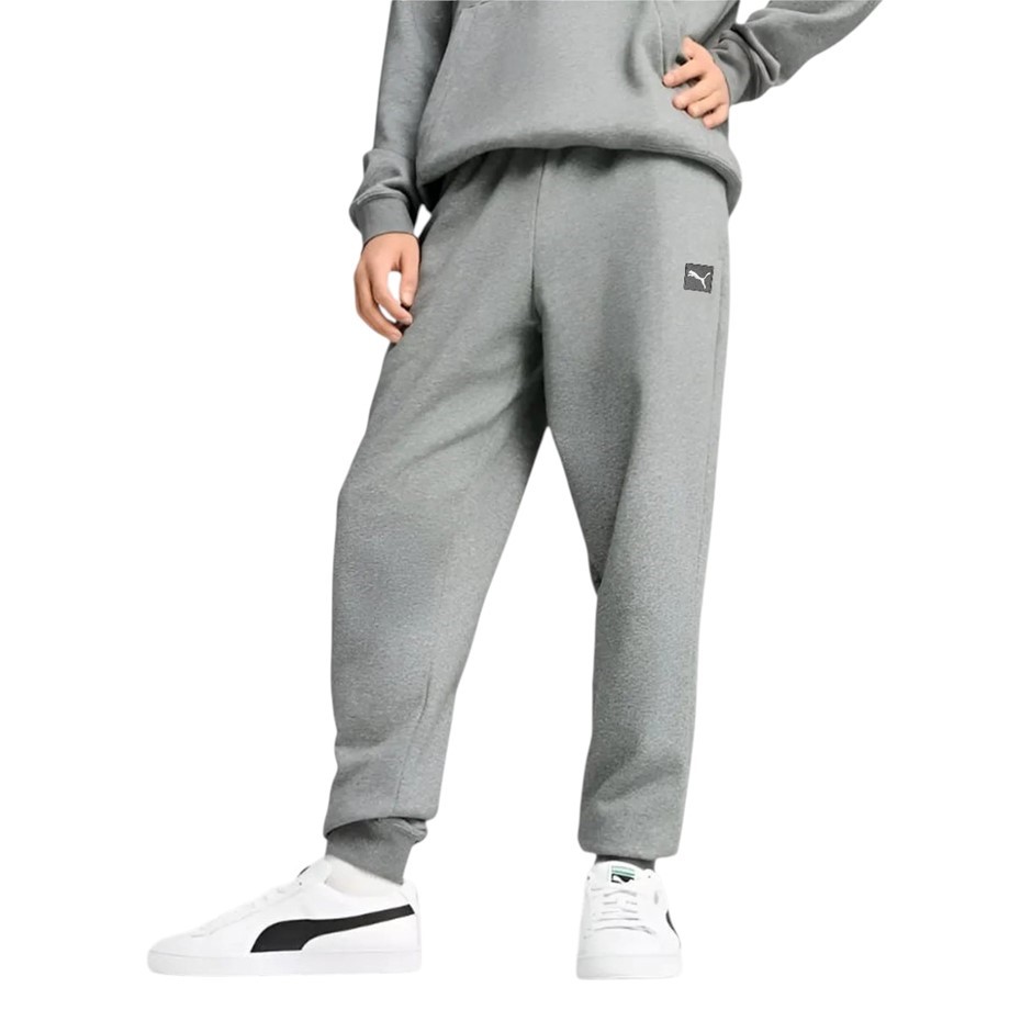 PUMA Men's ESS Elevated Fleece Pants, Size M, Medium Grey Heather (03), 199