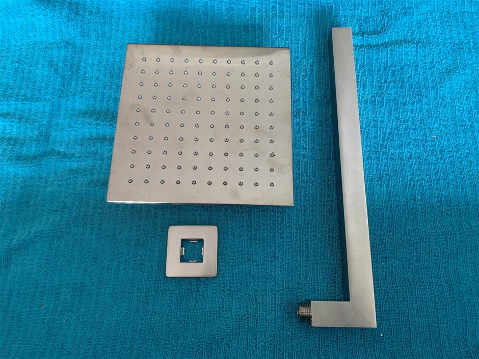 New in Box Ravenna Shower Head with Arm, DRB, Brush Nickel  Finish - Qty 1