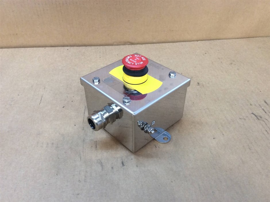 Weidmüller Klippon Enclosure Box w/ Emergency Stop Button (Lot of 3)