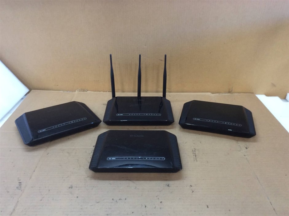 D-Link DSL-2888A Wireless Dual-Band WiFi Router (Lot of 4)