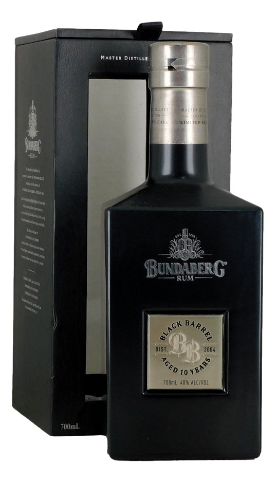 Bundaberg Rum M.D.C. Black Barrel - Aged 10 Years 2004 (1x 700mL), QLD.