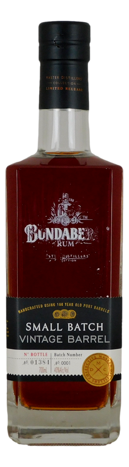 Bundaberg Rum M.D.C. Small Batch - Vintage Barrel 2014 (1x 700mL), QLD.