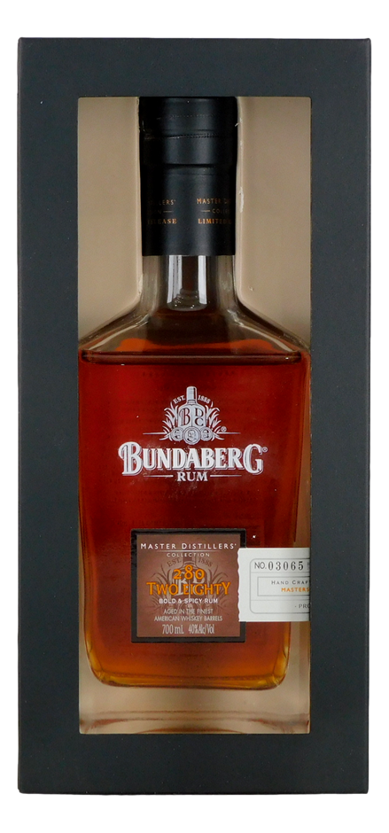 Bundaberg Rum M.D.C. Two Eighty (280) 2013 (1x 700mL), QLD.