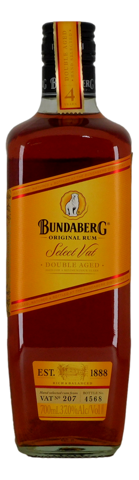 Bundaberg Rum Select Vat - Double Aged Rum - Vat 207 2012 (1x 700mL), QLD.