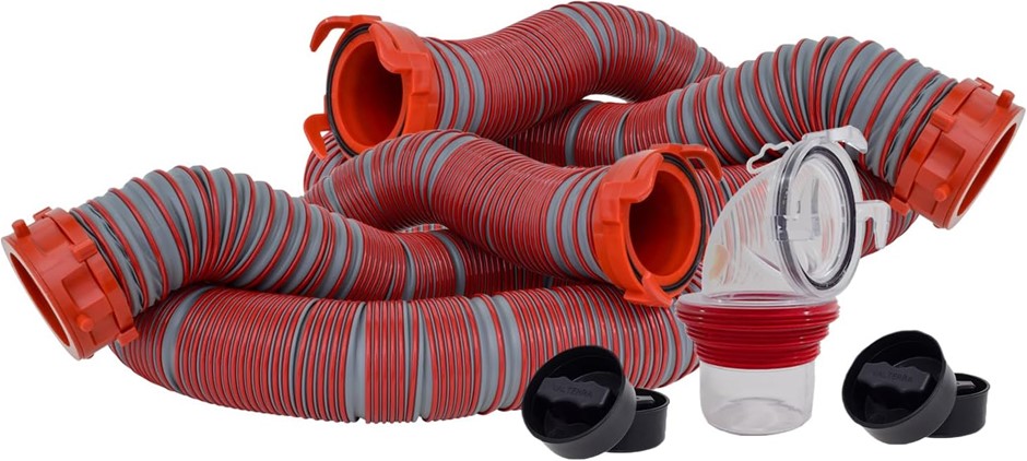 Valterra D04-0475 Gray 20' Viper Sewer Hose Kit