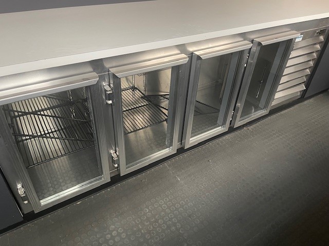 Hatton Underbench 4 Glass Door Fridge