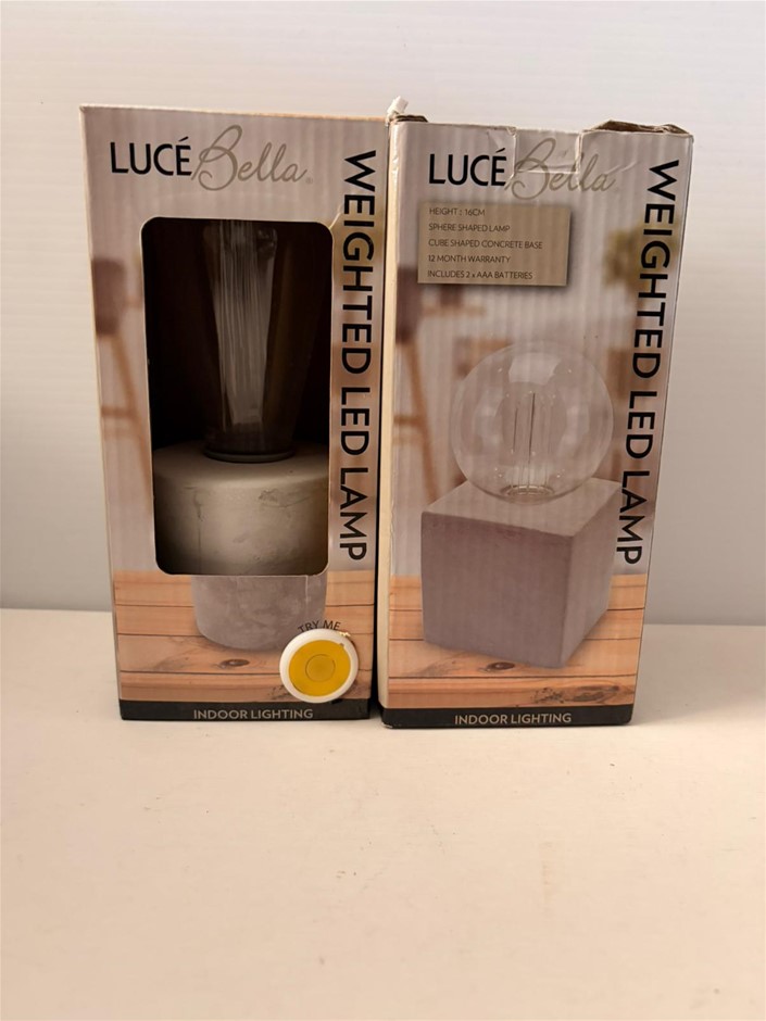 2x LUCEBELLA Weighted Lamp