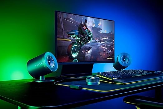 Razer Nommo V2 Pro Full-Range 2.1 PC Gaming Speakers with Wireless Subwoofe