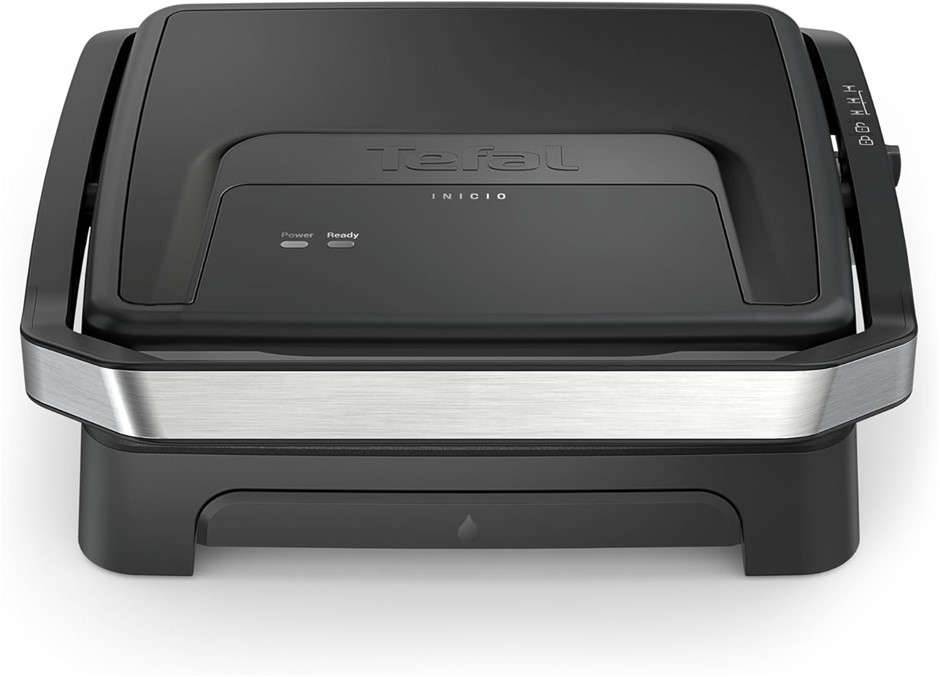 TEFAL Inicio Sandwich Press 4-slice, GC27B8, Black. NB: Minor use.
