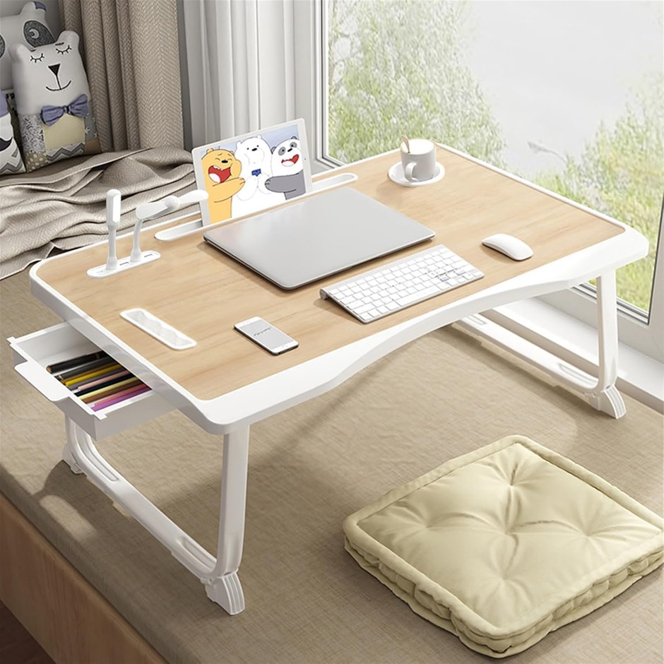 MUMOO BEAR Laptop Bed Table, Laptop Desk for Bed, Foldable Laptop Bed Desk