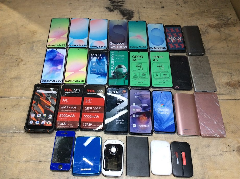 Mixed Brands Assorted Models Dummy Smartphones Display Units (Lot of 31)