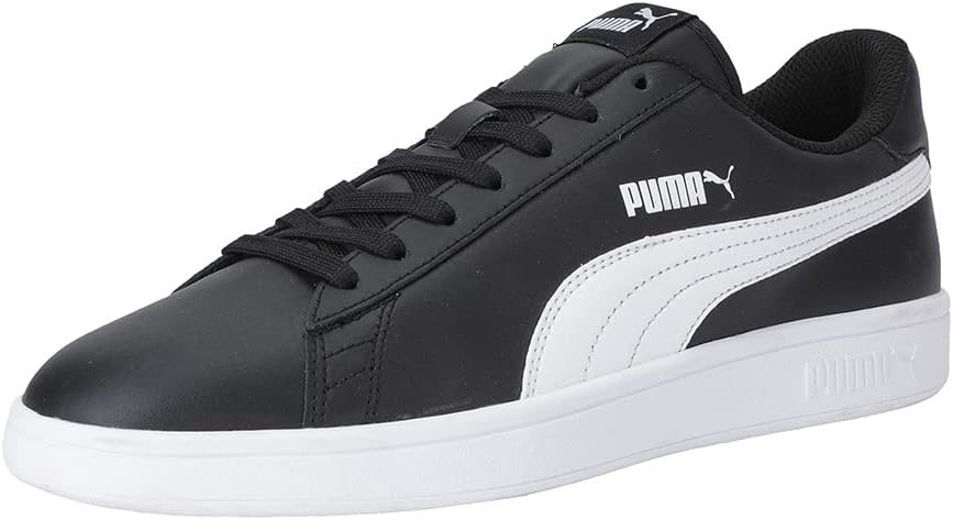 PUMA Men's Smash 3.0 L Shoes, Size US9, White/Black (28), 214927.