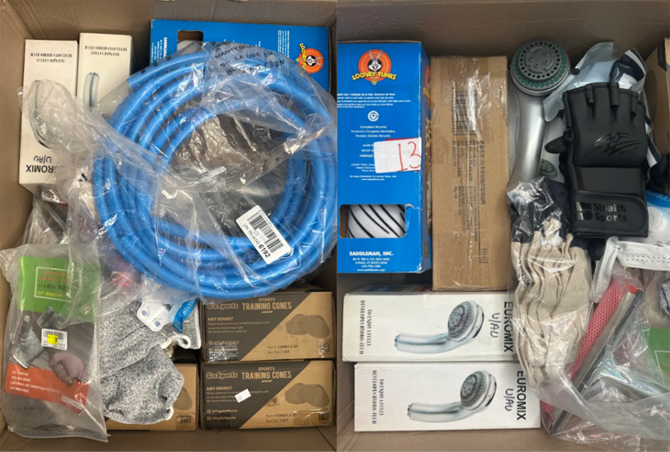 20x Gosports traning cones, blue hose, work gloves, seat covers, euromix sh