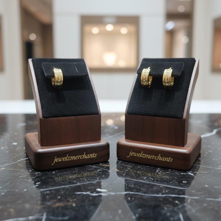 22K/Italy Gold Filled Earring -(stamped 22K/Italy)-Warranty Quality-Bonus