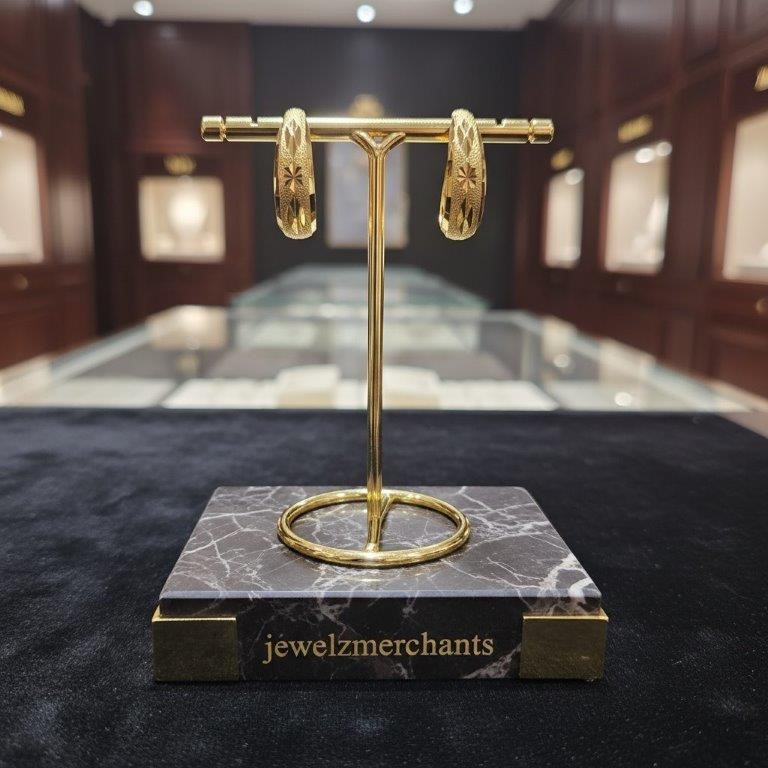 22K/Italy  Gold Filled Earring-Bonus Gift -(stamped 22K/Italy)-Warranty