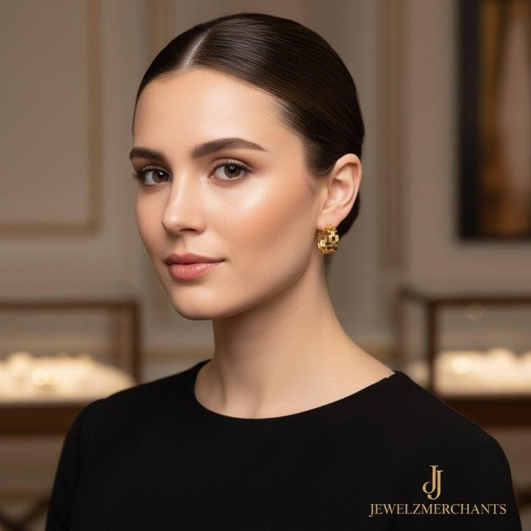 22K/Italy  Gold Filled Earring -(stamped 22K/Italy)-Warranty Quality-Bonus