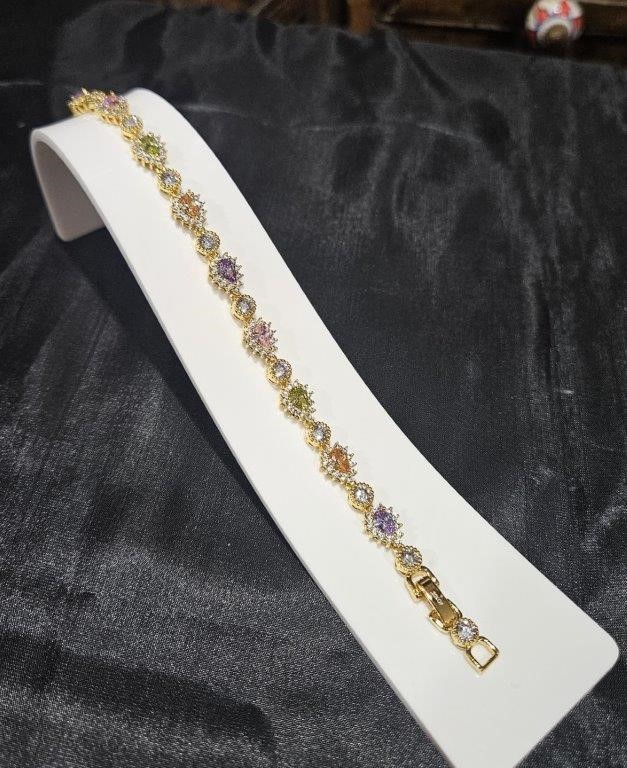 22KGF/Italy Stamped Yellow Gold Filled Bracelet -17cm (+3cm extra lock)