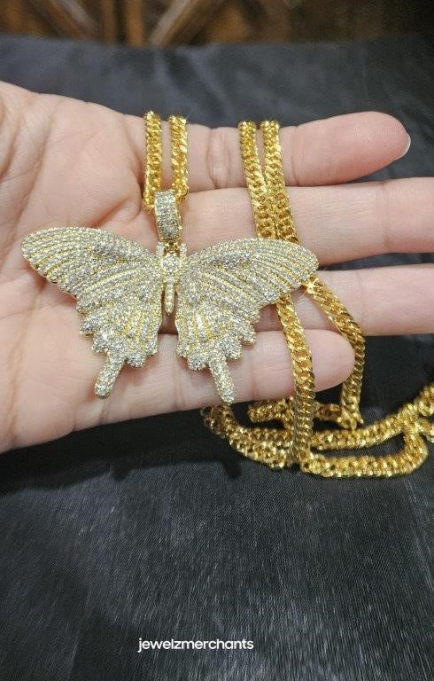 22KGF/Italy Stamped Yellow Gold Filled Chain and Pendant-60cm