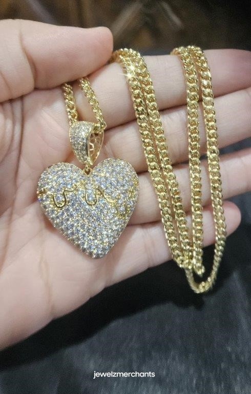 22KGF/Italy Stamped Yellow Gold Filled Chain and Pendant-60cm