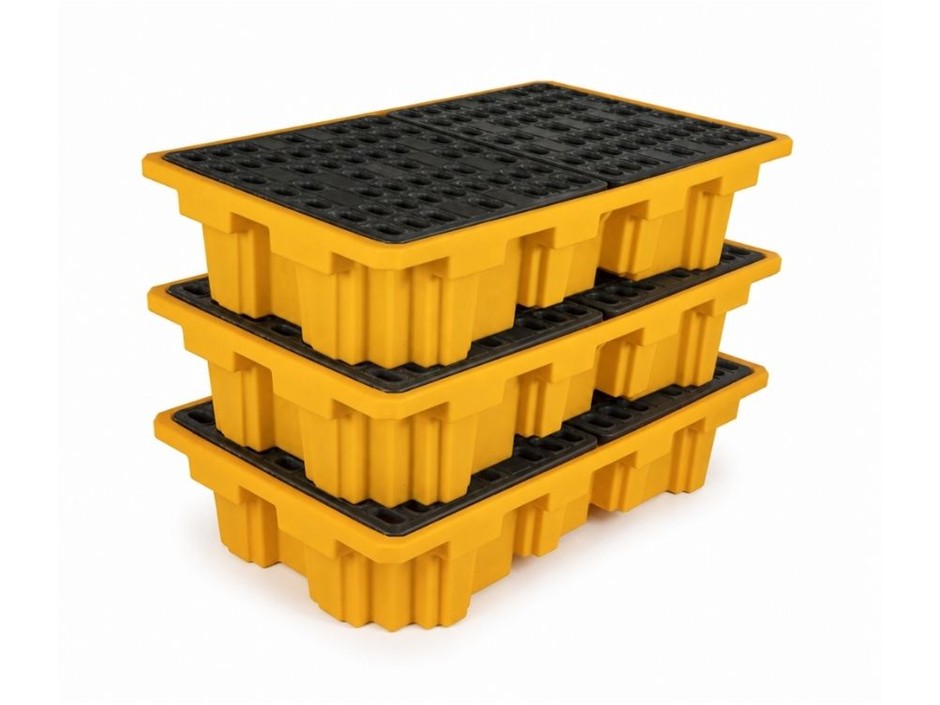 Double IBC Bunded Pallet - 3 Pallets