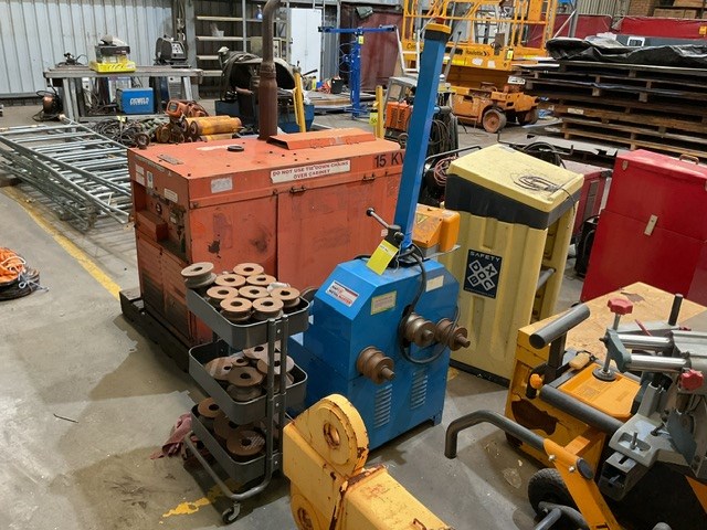 Hafco RR-44 Section And Tube Rolling Machine With Trolley Of Rollers