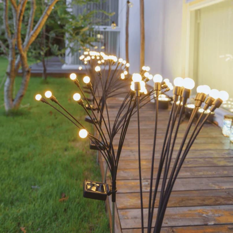 2 x SOL R BRITE Solar Firefly Lights, 4-Piece. NB: Used, not in original pa