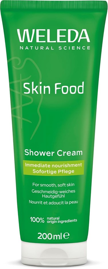 2 x WELEDA Skin Food Body Wash Shower Cream, Gentle Cleanser Intensive Mois