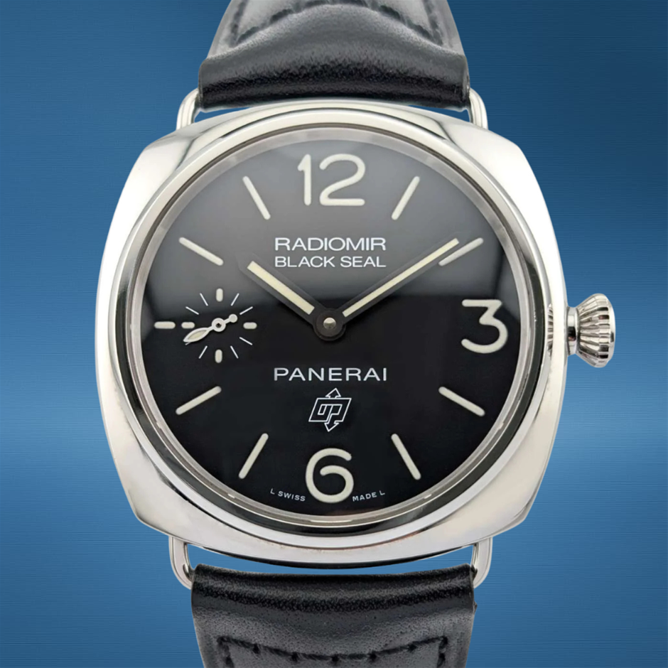 PANERAI RADIOMIR BLACK SEAL LOGO 45MM PAM00380 MANUAL WIND BXP & COA