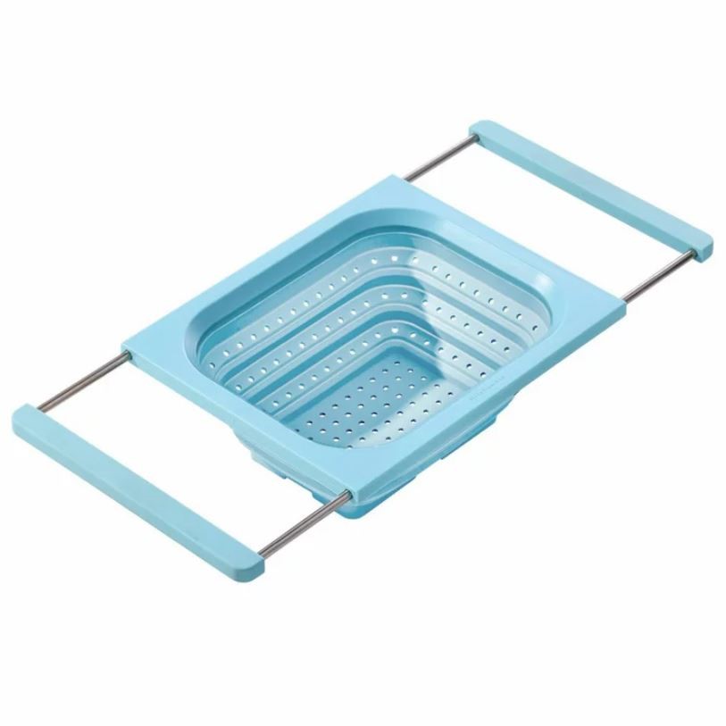 KITCHENAID Expandable & Collapsible Colander 3.8L, Blue.