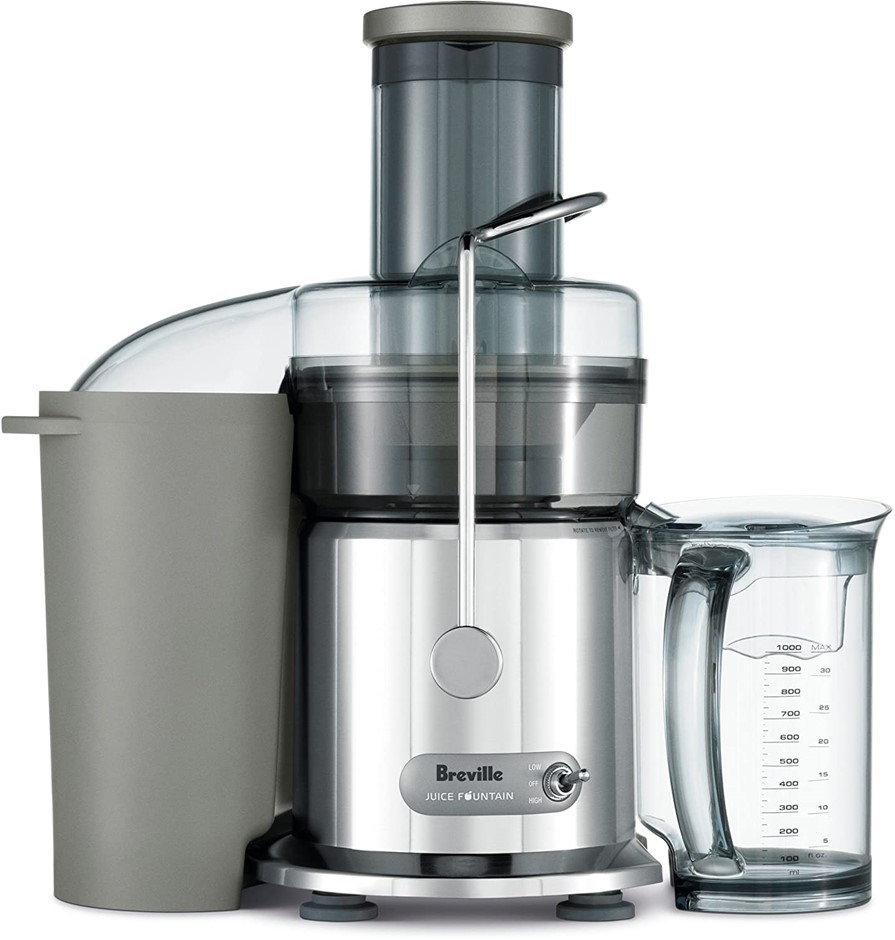 BREVILLE Juice Fountain Plus, Colour: Chrome, BJE410CRO. NB: Has been used
