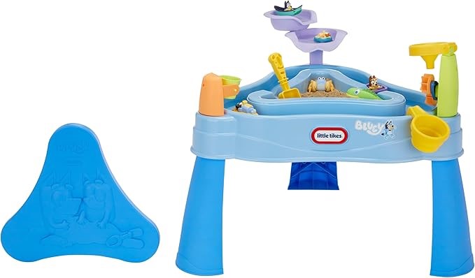 LITTLE TIKES Bluey Water Table with 6 Accessories. NB: Minor Use.