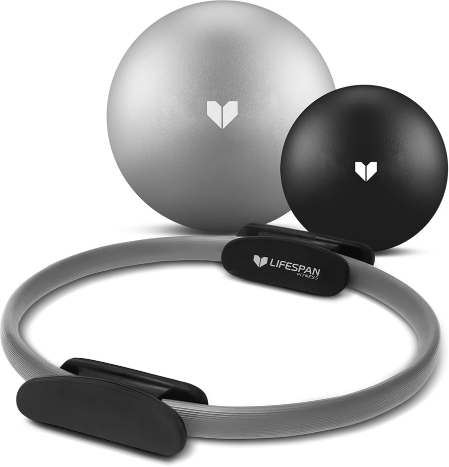 LIFESPAN FITNESS Pilates Essentials Set - Pilates Ring with Small and Mediu