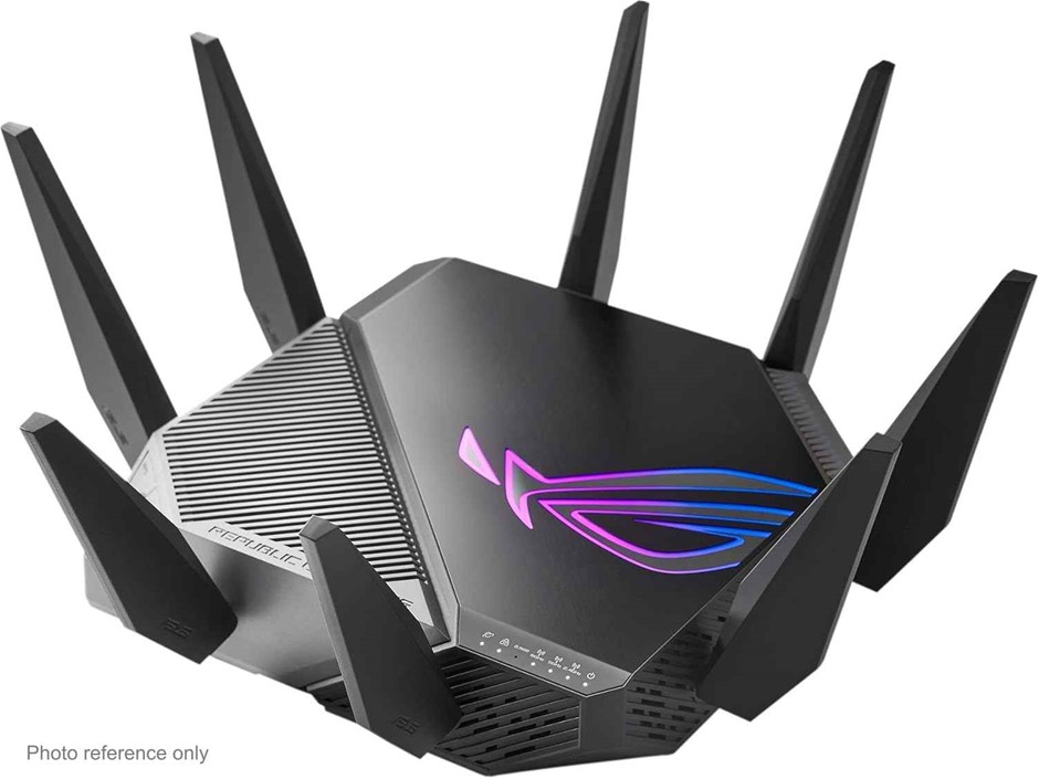 ASUS ROG Rapture GT-AXE11000 Tri-Band WiFi 6E Extendable Gaming Router, 6GH
