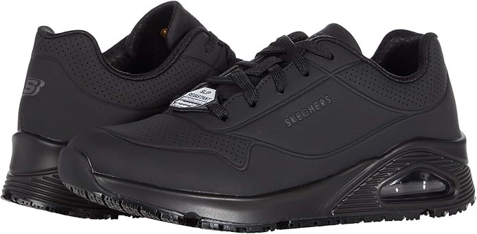 SKECHERS Women's Work Relaxed Fit: Uno Slip Resistant Sneaker, US 7/ EU37,